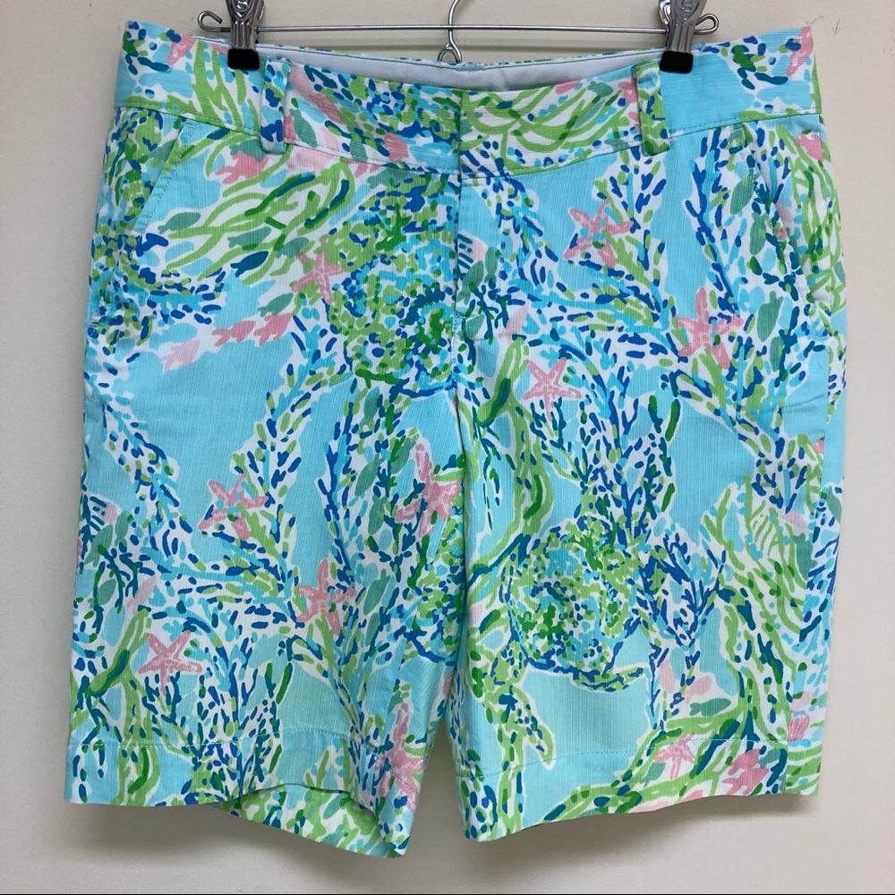 Lilly Pulitzer Chipper Shorts Sky Blue Heaven size 8